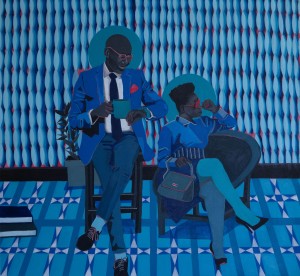 Tea Time (2020) by Tafadzwa Tega Oil paint on canvas 1200 x 1300 mm Nando’s RSA collection