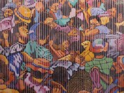 Eviction (2018) by Tafadzwa Tega
Oil paint on canvas
1400 x 1600 mm
Nando’s UK collection