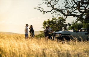 Morning coffee at game drive