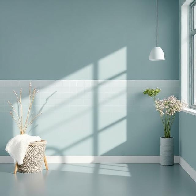 Spring Clean blue bathroom